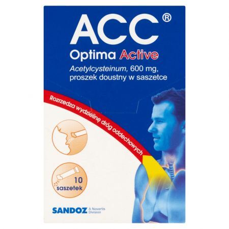 ACC Optima Active 600 mg, proszek doustny, 10 szt.