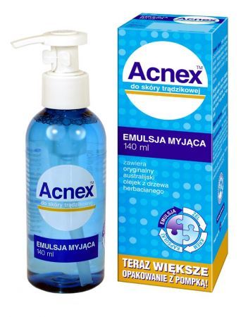 Acnex, emulsja myjąca do skóry trądzikowej, 140 ml