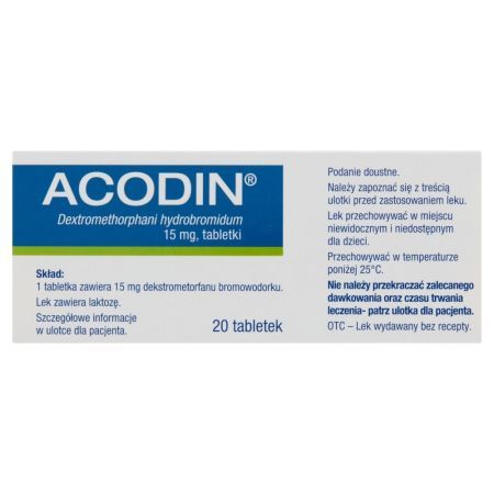 Acodin 15 mg, tabletki, 20 szt.