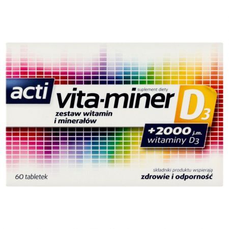 Acti vita-miner D3, tabletki, 60 szt.