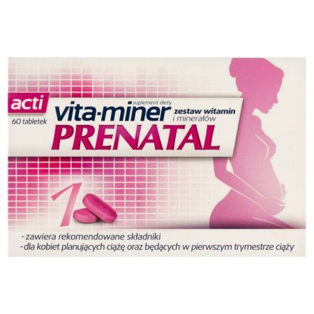 Acti vita-miner Prenatal, tabletki, 60 szt.