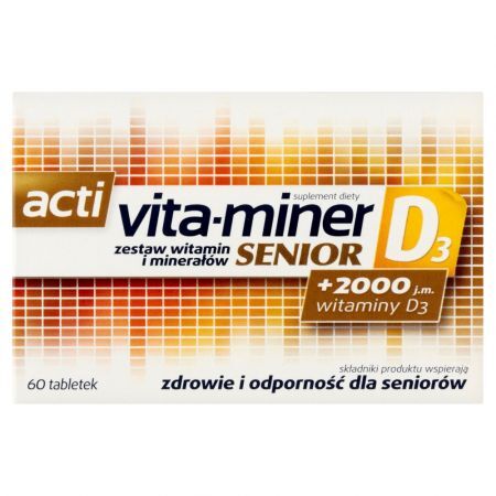 Acti vita-miner Senior D3, tabletki, 60 szt.