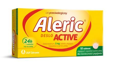 Aleric Deslo Active 5 mg, tabletki ulegające rozpadowi w jamie ustnej, 10 szt.