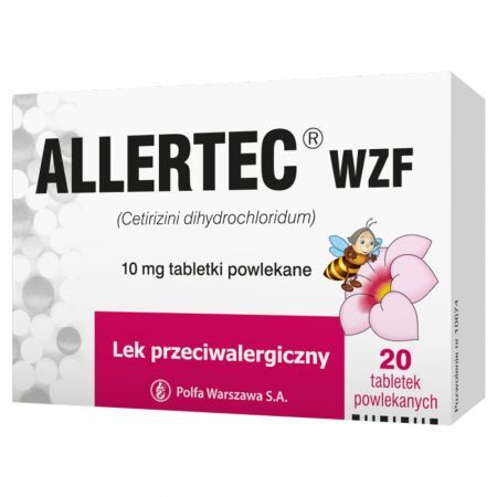 Allertec WZF 10 mg, tabletki powlekane, 20 szt.