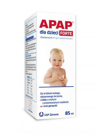 Apap dla dzieci Forte 40 mg/ml, zawiesina doustna, 85 ml