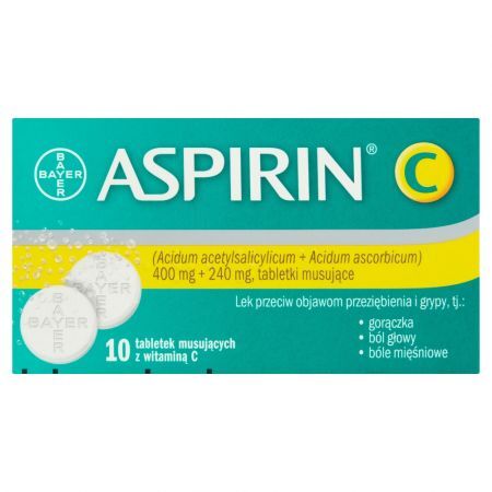 Aspirin C, tabletki musujące, 10 szt.