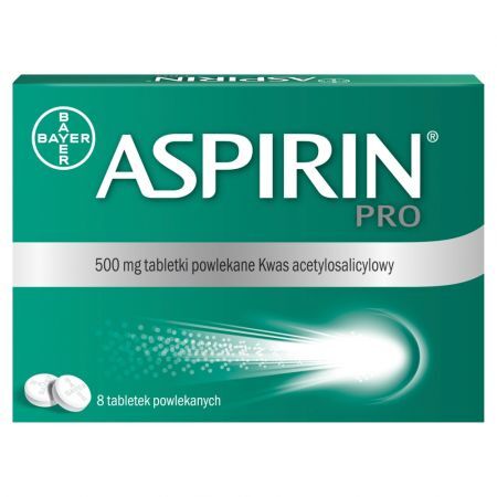 Aspirin Pro, tabletki powlekane, 8 szt.