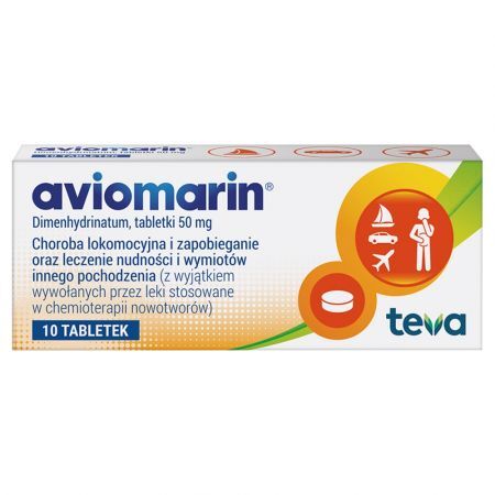 Aviomarin 50 mg, tabletki, 10 szt.