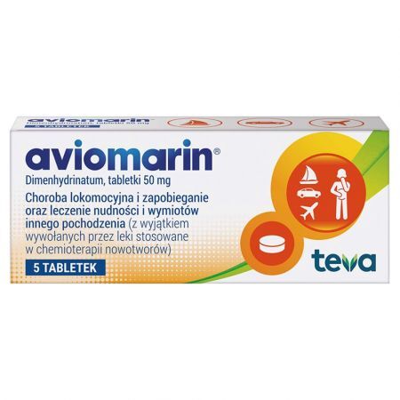 Aviomarin 50 mg, tabletki, 5 szt.