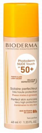 Bioderma Photoderm Nude Touch SPF 50, podkład kolor jasny, 1 szt.