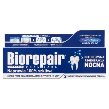 BioRepair Night, pasta do zębów intensywna regeneracja, 75 ml