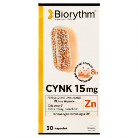 Biorythm cynk 15mg * 30 kaps.STADA  D