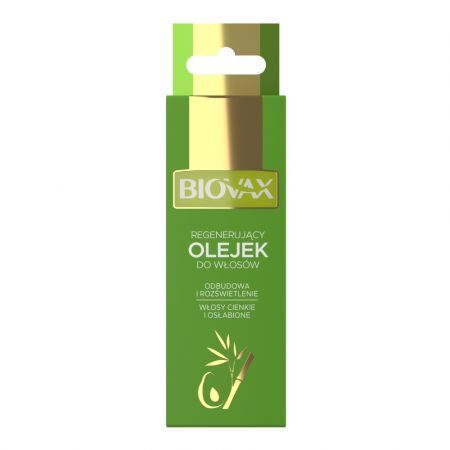 Biovax Bambus&Olej Avocado, olejek regenerujący do włosów cienkich, osłabionych, 15 ml