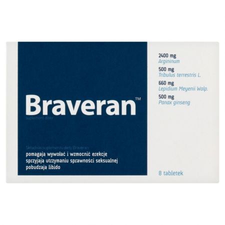 Braveran, tabletki, 8 szt.