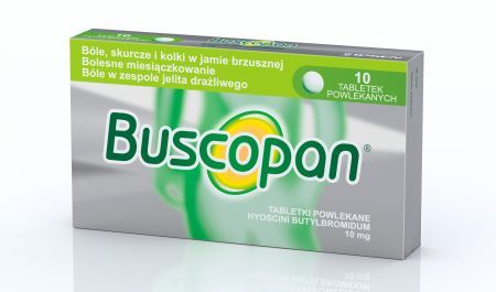 Buscopan 10 mg, tabletki powlekane, 10 szt.