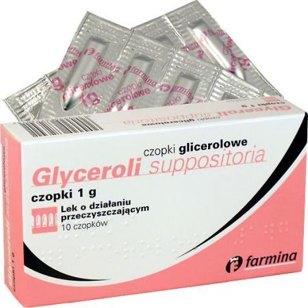 Czopki glicerolowe 1 g, 10 szt. (Farmina)