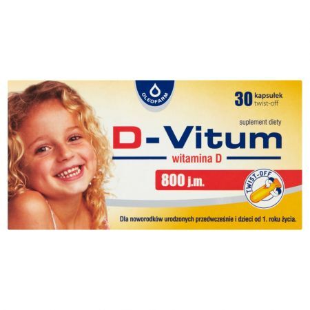 D-Vitum witamina D 800 j.m., kaps.twist-off, 30 szt