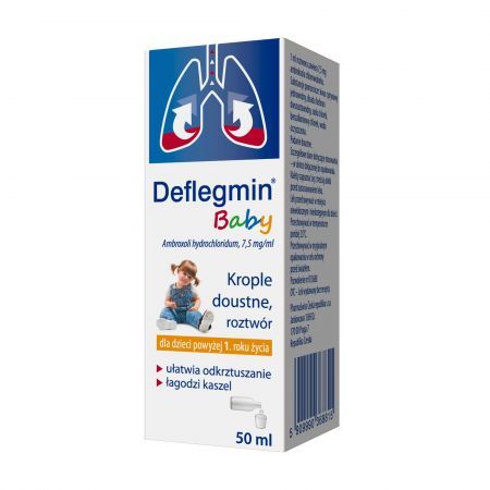 Deflegmin Baby 7,5 mg/ml, krople doustne, 50 ml