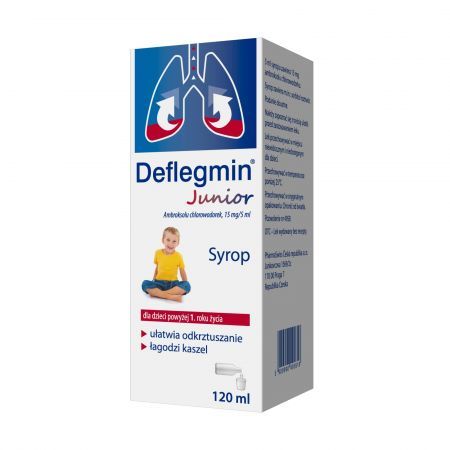 Deflegmin Junior 15 mg/ 5 ml, syrop, 120 ml