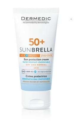 Dermedic Sunbrella, krem ochronny do skóry suchej i normalnej SPF 50, 50 g
