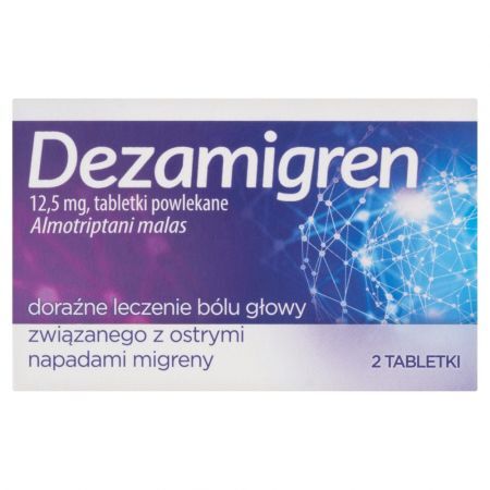 Dezamigren 12,5 mg, tabletki powlekane, 2 szt.