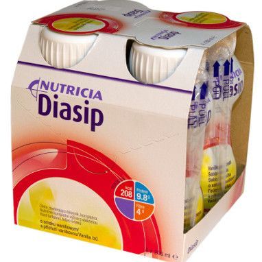 Diasip, płyn doustny o smaku waniliowym, 4 x 200 ml