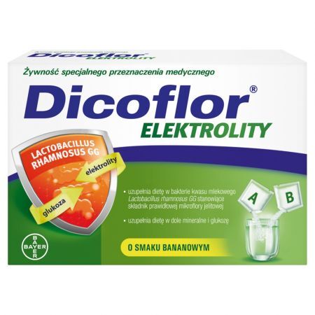 Dicoflor Elektrolity, proszek, 12 saszetek