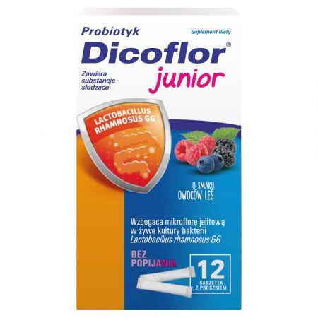 Dicoflor Junior, proszek, 12 saszetek
