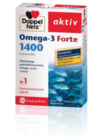 Doppelherz aktiv Omega3 Forte 1400, kapsułki, 60 szt.
