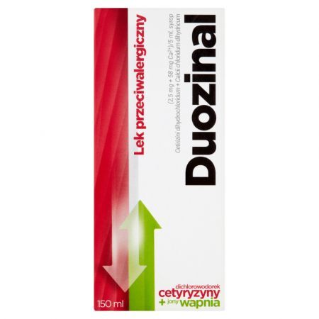 Duozinal (2,5 mg + 58 mg Ca2+)/5 ml, syrop, 150 ml