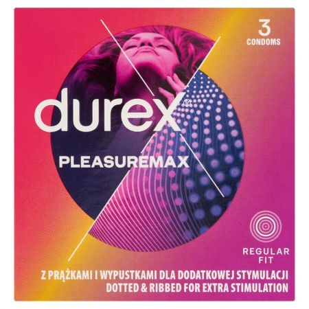 Durex Pleasuremax, prezerwatywy, 3 szt.