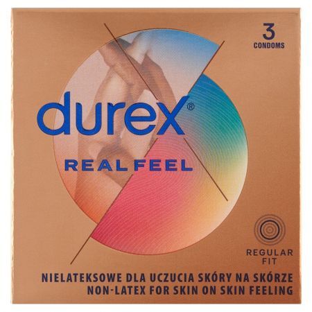 Durex RealFeal, prezerwatywy, 3 szt.