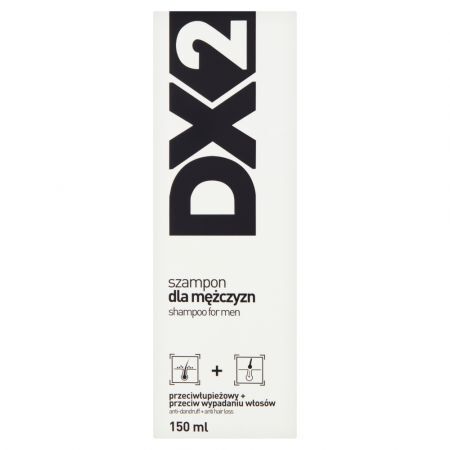 DX2, szampon dla mężczyzn przeciwłupieżowy i przeciw wypadaniu włosów, 150 ml