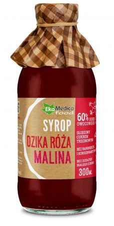 Dzika Róża Malina EkaMedica, syrop, 300 ml
