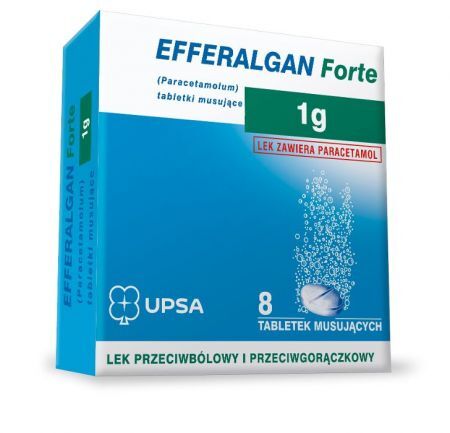Efferalgan Forte 1 g, tabletki musujące, 8 szt.