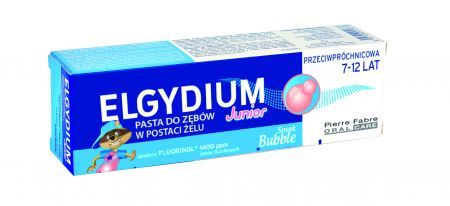 Elgydium Junior Bubble, pasta do zębów przeciwpróchnicowa (7-12 lat), 50 ml