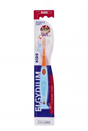 Elgydium Kids, szczoteczka do zębów dla dzieci (2-6 lat), 1 szt.