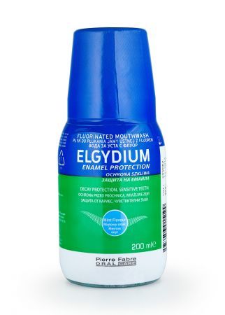 Elgydium Ochrona Szkliwa, płyn do płukania jamy ustnej z fluorem, 200 ml