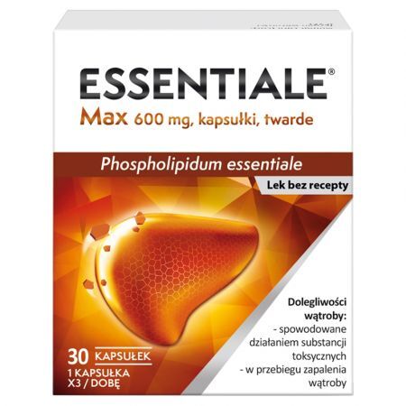 Essentiale Max 600 mg, kapsułki twarde, 30 szt.