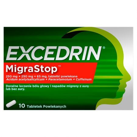 Excedrin MigraStop, tabletki powlekane, 10 szt.