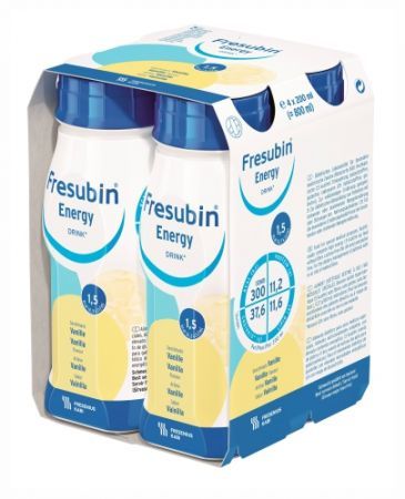 Fresubin Energy Drink, płyn o smaku waniliowym, 4 x 200 ml