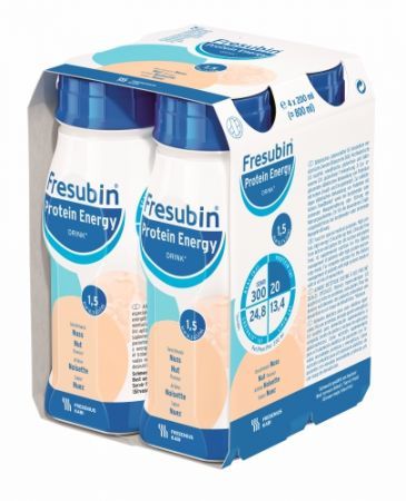 Fresubin Protein Energy Drink, płyn o smaku orzechowym, 4 x 200 ml