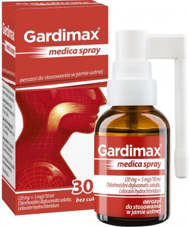 Gardimax Medica Spray, aerozol do stosowania w jamie ustnej, 30 ml