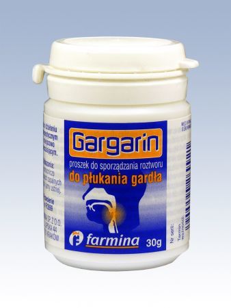 Gargarin, proszek do sporządzania płynu do płukania jamy ustnej, 30 g