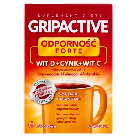 Gripactive Forte,  proszek, 6 saszetek