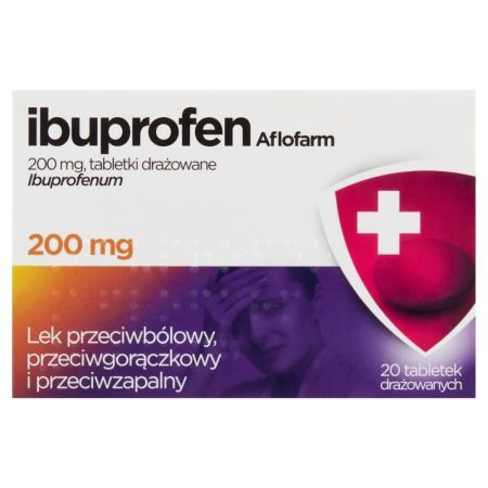 Ibuprofen 200 mg, tabletki drażowane, 20 szt. (Aflofarm)
