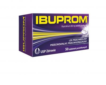 Ibuprom 200 mg, tabletki powlekane, 50 szt.