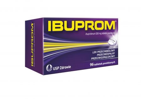 Ibuprom 200 mg, tabletki powlekane, 96 szt.