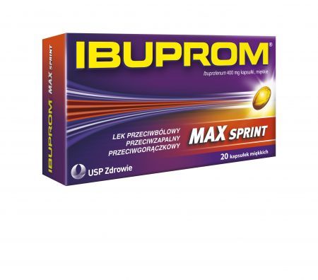Ibuprom Max Sprint 400 mg, kapsułki miękkie, 20 szt.