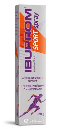 Ibuprom Sport spray 50 mg/ g, aerozol na skórę, 50 g